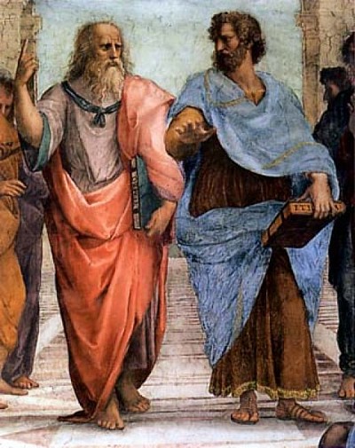 Aristotle and Plato