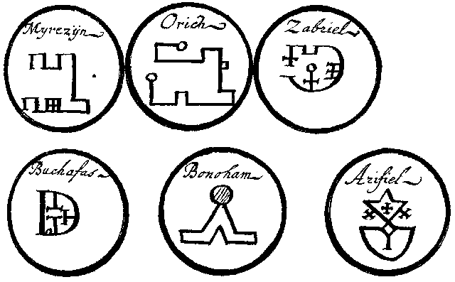 Sigils for some of Carmasiel's Dukes