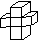 cubic cross of 22 squares