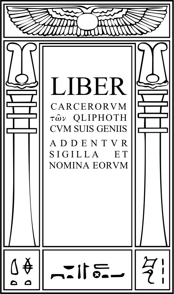 Liber Carcerorum Των Qliphoth Cum Suis Geniis