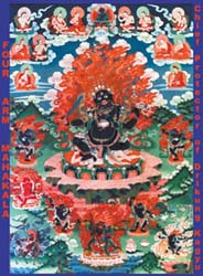 Four Arm Mahakala wt Retinues