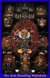 Six Arms Standing Mahakala