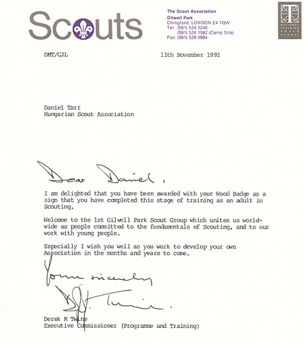 Wood Badge Scout Commissioner