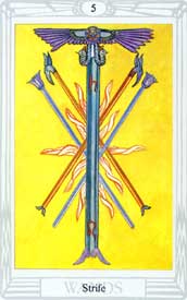 Tarot Wands 5