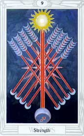 Tarot Wands 9