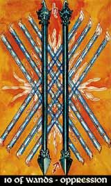 Tarot Wands 10