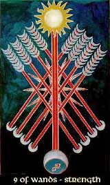 Tarot Wands 9