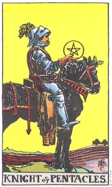 Tarot Pentacles Knight