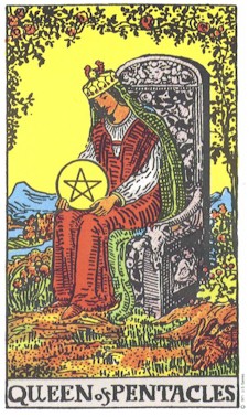 Tarot Pentacles Queen