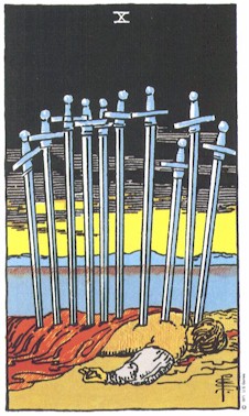 Tarot Swords 10