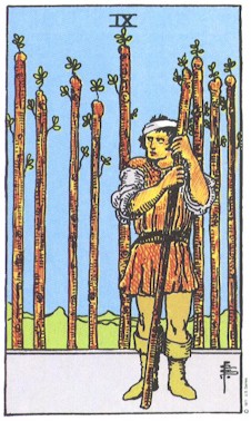 Tarot Wands 9