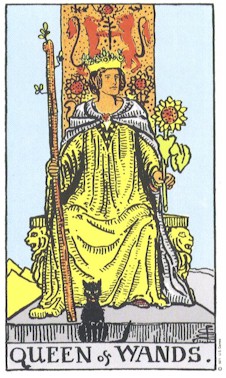 Tarot Wands Queen