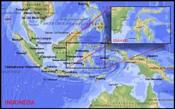 Sulawesi map