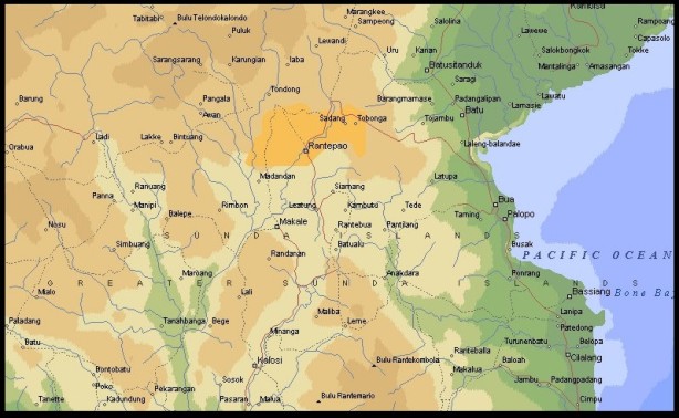 Sulawesi map