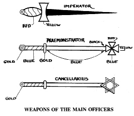 Weapons of the Main Officers