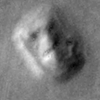 Viking image 35A72 - Colorized Face on Mars