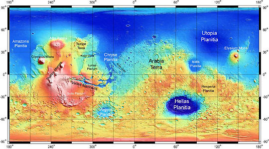 Mars Topography