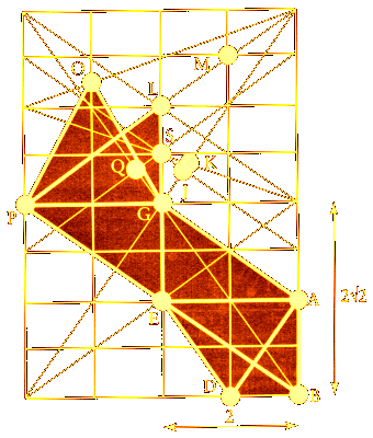 Diagram of Martian Mounds arranged on a grid based on the square root of two Diagram of Martian Mounds