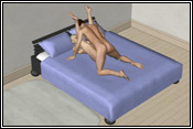 folded deck chair sex position