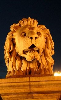 Chain Bridge lion (photo by Manolis Kellis)